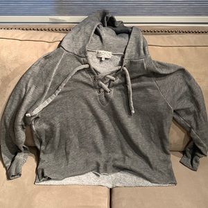 Wildfox lace up pull over